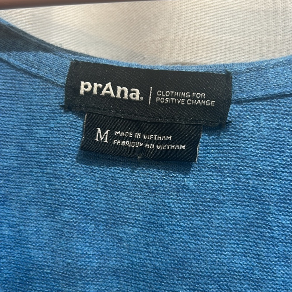 NWT PRANA Blue Hemp Blended Dress Size Medium - Picture 5 of 10